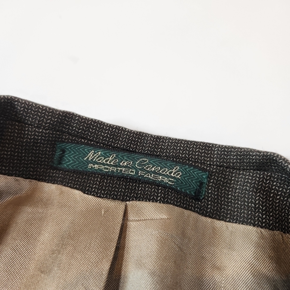 VTG Chaps Ralph Lauren Men’s 46R Brown Wool Tweed Sport Coat Blazer Suit Jacket - Picture 12 of 12